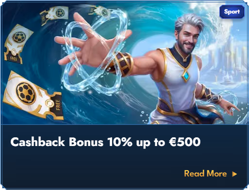 Casea Casino cashback bonus banner